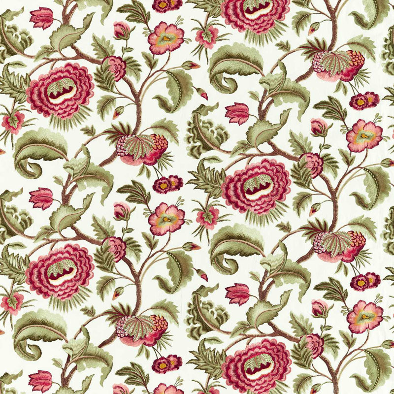 Flamestitch Tree Embroidery Fabric