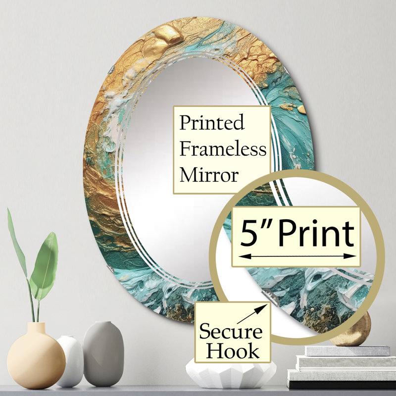 Miroir mural Wilhelmena, 30 po x 20 po