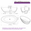 Baignoire autoportante 67 po L