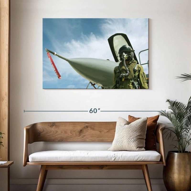 Lelar USAF Fighter Pilot, 30" H x 45" W