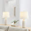 Thomas O'Brien Cato 1 Light Bedroom Home Office Living Room Lamp With White Linen Shade-1402652058