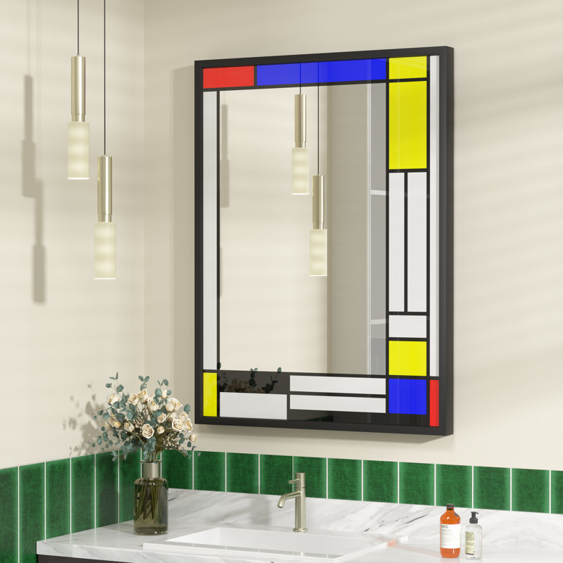 Miroir Romilly, Coloré, 32 po x 24 po