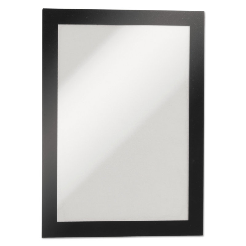 Black Magnetic Self-Adhesive Wall Sign Holder