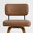 Upholstered Swivel Counter Stool with Walnut Bentwood Frame-1909538826-1910105415