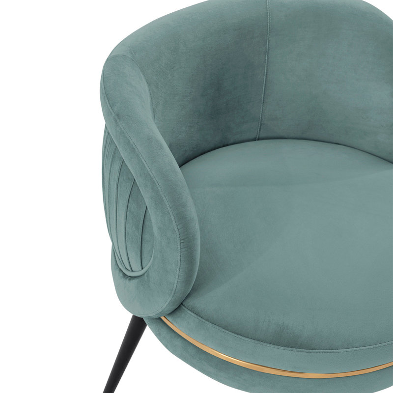 Chaise en velours Kaya