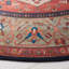 Tucson Heirloom Machine Washable Non-Slip Area Rug In Rust & Blue-1620728475