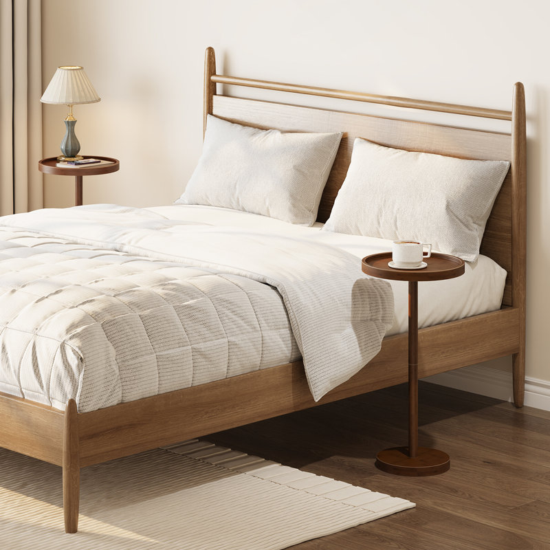 Table de bout ronde en bambou, Moka