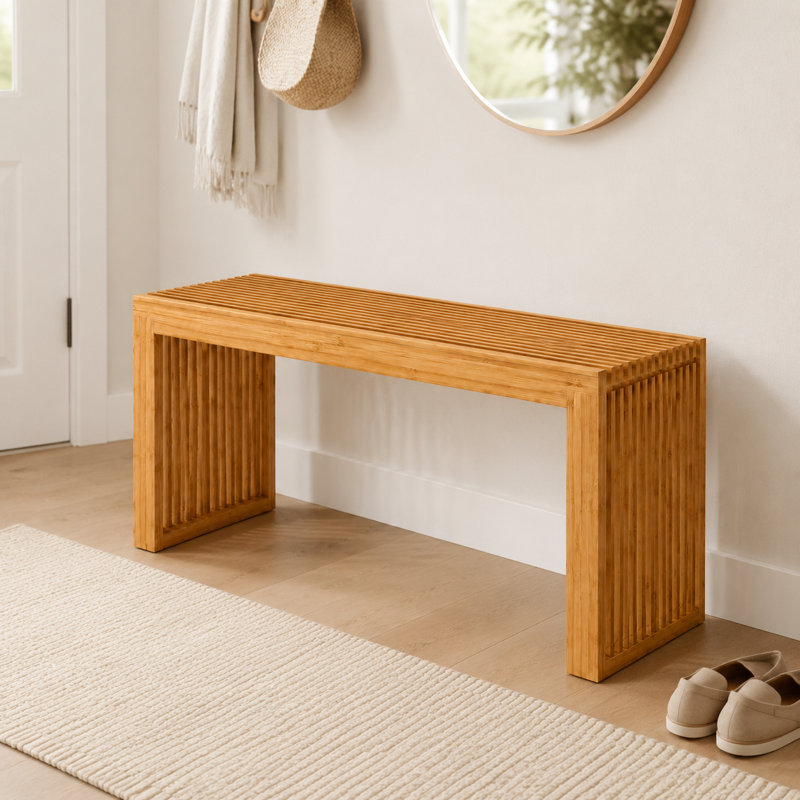 Tabouret d'entrée en treillis 35,43 pouces, Black