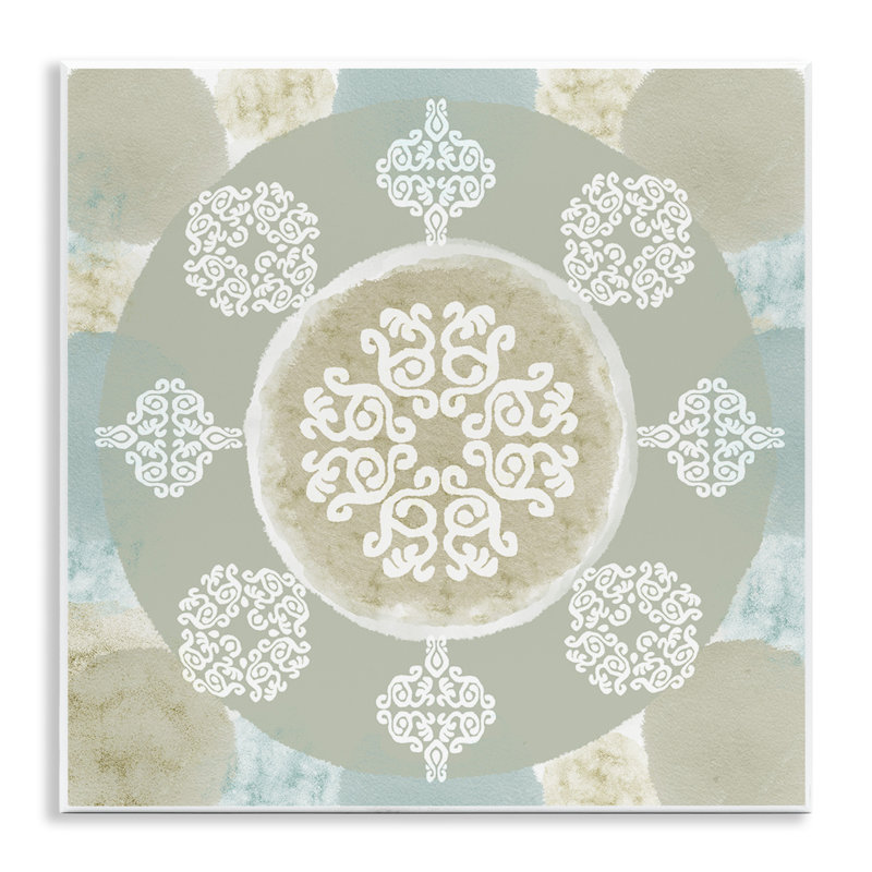 «Mint & Beige Mandala» par Flora Kouta