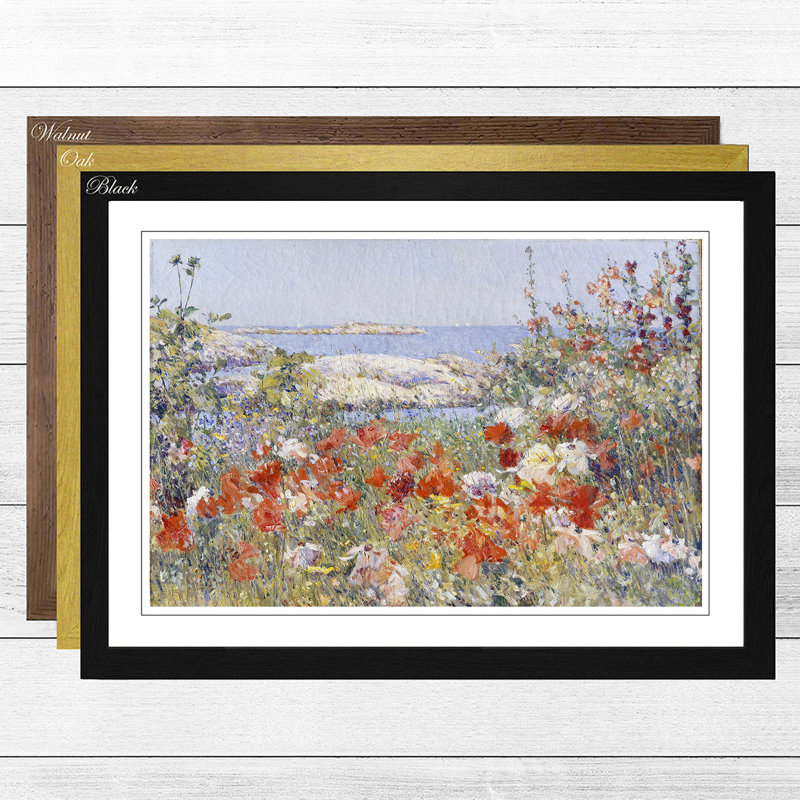Childe Hassam - Single Picture Frame Painting, Black