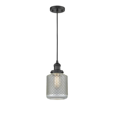 Luminaire suspendu cylindrique 1 lumière Iyana