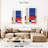 Geometric Mondrian II Multi Piece Canvas Print-92833402