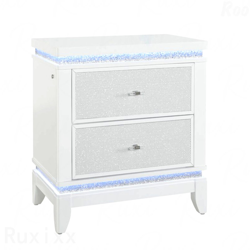 Table de chevet blanche ADALID