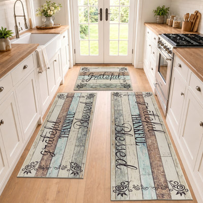 Non-Slip Kitchen Mat (Set of 3)