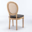 Solid Wood Frame Rattan Back Dining Chair-1355978452