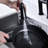 Matte Black Kitchen Faucet With Pull-Down - Dual Handle Control For Precise Flow And Temperature Adjustment 360-Degree Rotating High Nozzle Increased Cleaning Area Made Of Brass Materials Bridge