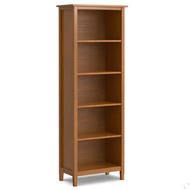 Bibliothèque à 5 tablettes Warm Shaker, Brun