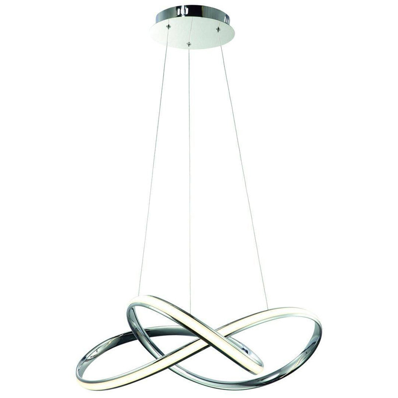 Caletha 1 - Light Chrome LED Geometric Pendant