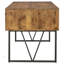 Bureau d'écriture à 4 tiroirs Sonoma Rustic Nutmeg avec rangement spacieux et pieds en métal durables pour les espaces de travail modernes-2146544870