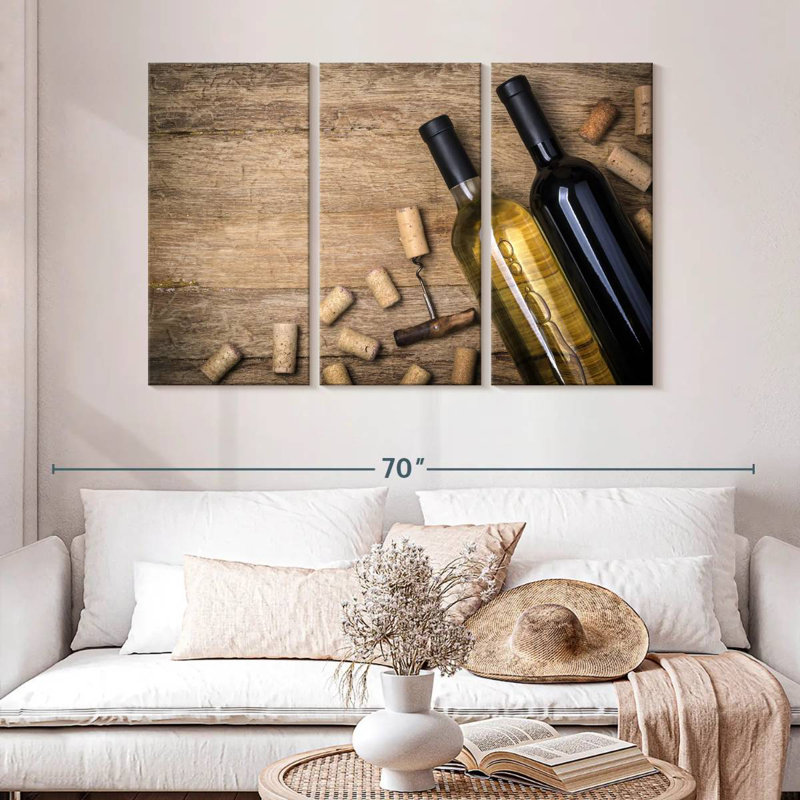 Yarlin Red And White Wine, 32" H x 50" W