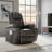 Genuine Leather Electric Lifting Massage Recliner, Black, Designed For Seniors