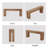 Farmhouse Long Sofa Console Table For Entryway Living Room Hallway Foyer Entrance, Wood Behind Couch Table With Wooden Double Base-1363855404-1365202532