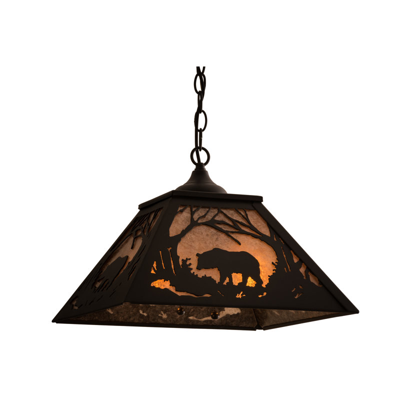 Rustic Lodge 2 - Light Pendant, Black