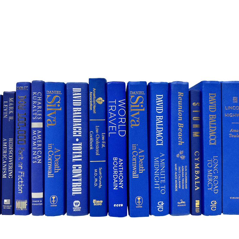 Indigo livres modernes par la couleur et le pied