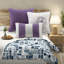 Ensembles de literie confortables et modernes, satin de coton, motif floral pour la maison