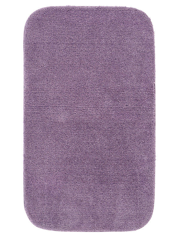 Mccluney Soft Nylon Machine Washable Non- Slip Bath Rug/Mat, Purple, 24" W x 40" L