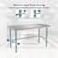 Table ouverte en acier inoxydable-1745305152