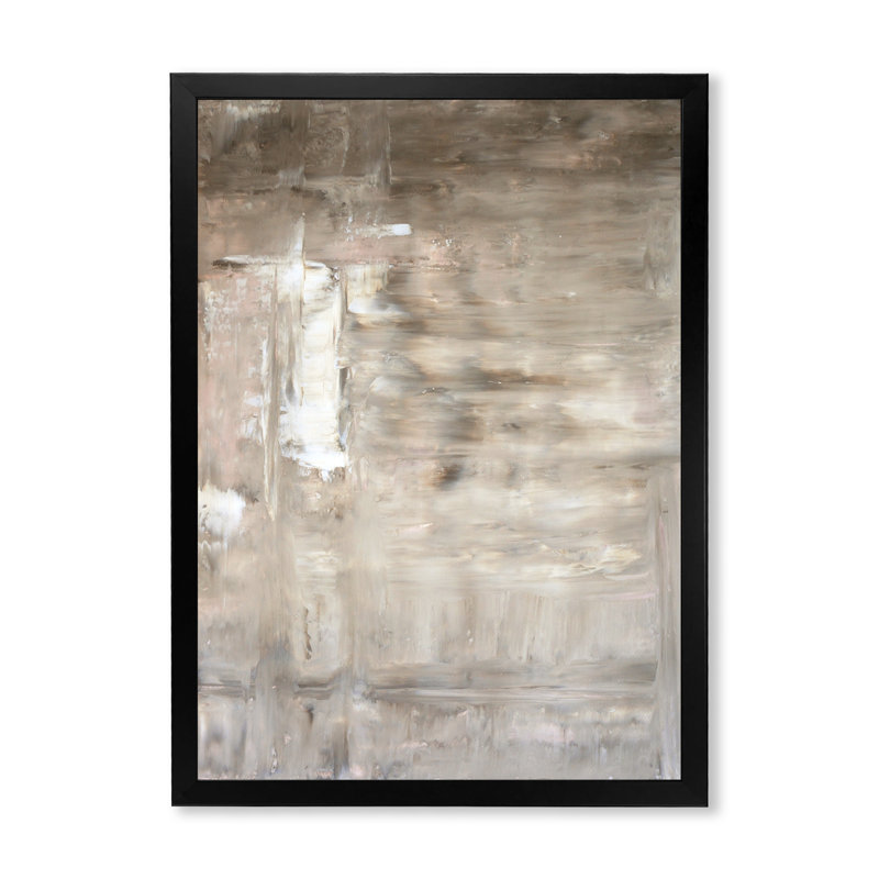 Art moderne gris et bleu II 2FDP47799, H 32 po x l 16 po x P 1 po, Cadre noir