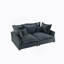 Canapé convertible confortable avec coussins moelleux et conception polyvalente pour divers espaces
