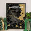 Amsterdam City Map - No Frame Print-1498045680