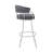 Heuvelton Modern Swivel Counter or Bar Height Bar Stool with Arms in Faux Leather and Metal-633715577-633715570-630711366
