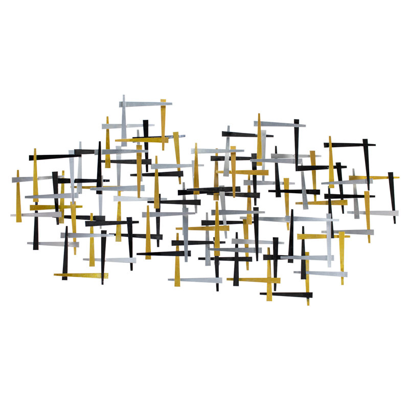Handmade Glam Abstract Wall Decor on Metal