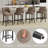 Upholstered Counter Height Bar Stool With Solid Wood Legs Set Of 4-1903564800-1903564802