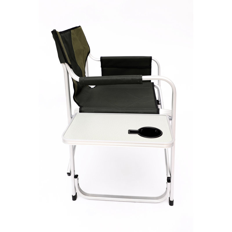 Chaise pliante d'extérieur avec table d'appoint et rangement -, idéale pour l'extérieur et les aventures