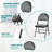 18 " H Metal Foldable Side Chair