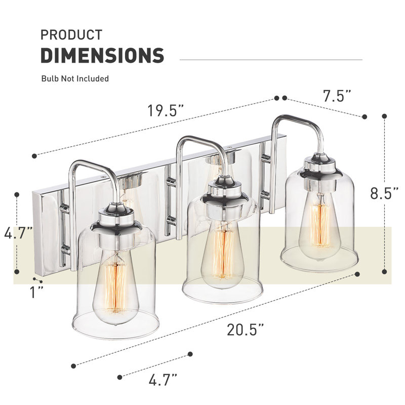 Soltane Dimmable Vanity Light, 3