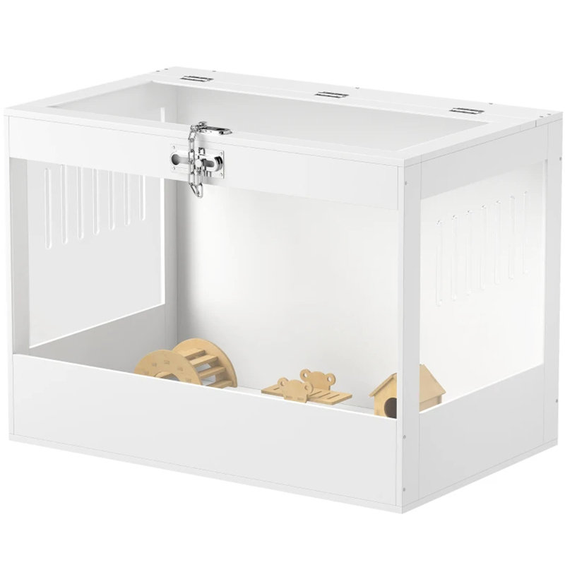 Pet Cage with Openable Top & Lock, Hut,  Accessories