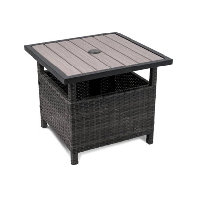Square Steel Outdoor Chat Table
