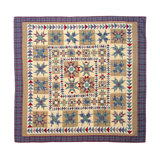 Forever Farmhouse / Country Cotton Geometric Shapes Quilt