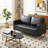 Stiver Faux Leather 56.7'' Reception Loveseat
