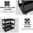 3-tier Rolling Tool Cart, Mechanic Tool Cart With Lockable,440 Lbs Capacity