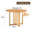 Table ronde chinoise en bois massif rétro, table de salle à manger et de travail en imitation de rotin simple et moderne, polyvalente et élégante