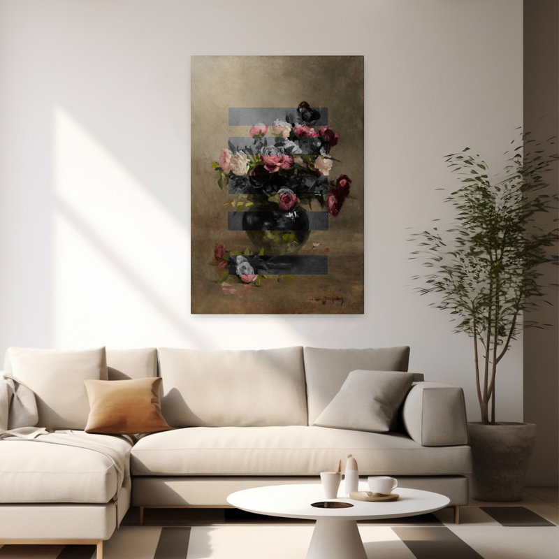Art contemporain, art contemporain abstrait, H 60 po x l 40 po
