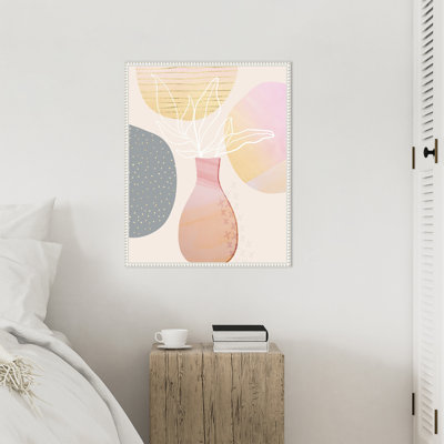 «Mid Century Floral I» par Andrea Haase, reproduction d'art sur toile encadrée