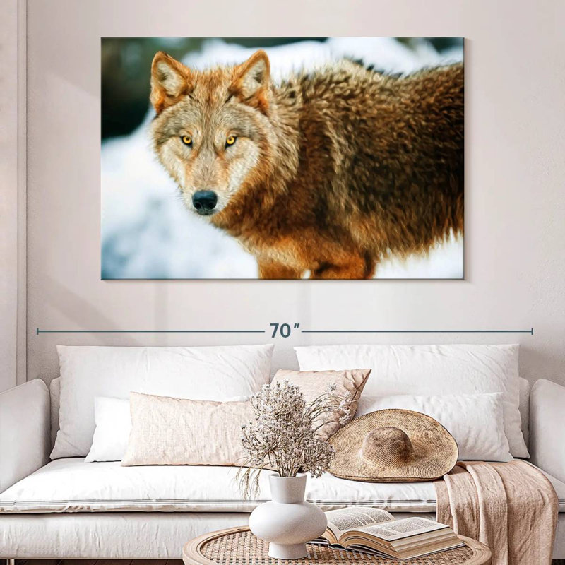 Brampt Brown Wolf, 34'' H x 51'' W