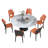 Wilburta 59" Marble Round Dining Table-1686011111-1686011105